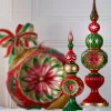 Raz Imports Raz 20" Vintage Red and Green Finials Christmas Decoration 4530529 Best