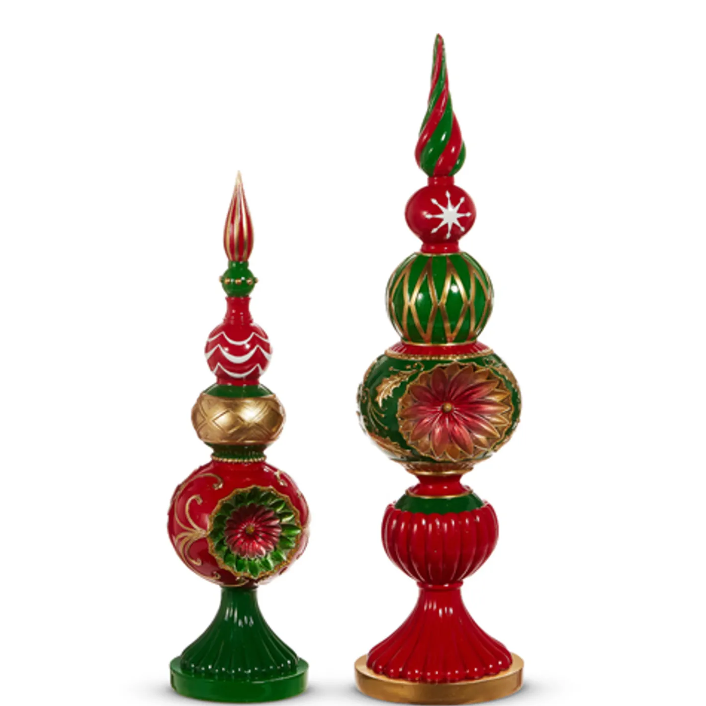 Raz Imports Raz 20" Vintage Red and Green Finials Christmas Decoration 4530529 Best