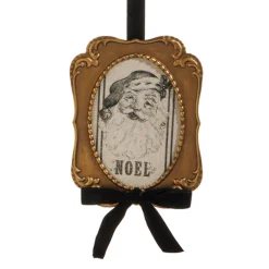 Raz Imports Raz 7" Vintage Santa Gazette Framed Christmas Ornament 4521360 Outlet