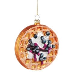 Raz Imports Raz 4" Waffle Glass Christmas Ornament 4520896 Discount