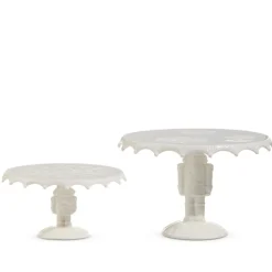 Raz Imports Raz 10.5" White Nutcracker Pedestals Christmas Decoration Set of 2 4510447 Best