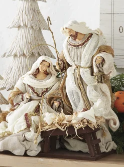 Raz Imports Raz 15.25" Winter White Holy Family Christmas Nativity Scene 4010660 Hot