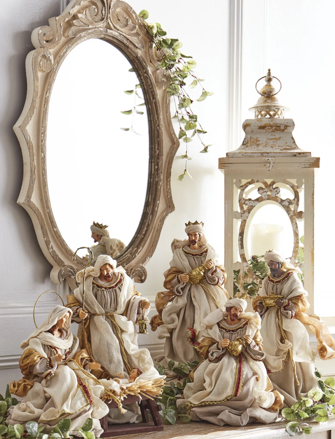 Raz Imports Raz 15.25" Winter White Holy Family Christmas Nativity Scene 4010660 Hot