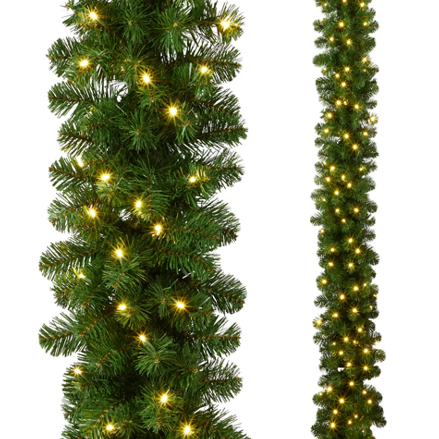 Raz Imports Raz 9' x 12" Pre-Lit Oregon Fir Christmas Garland G4409581 Clearance