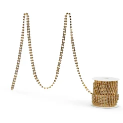 Raz Imports Raz 10 yds Gold Rhinestone Christmas Tree Garland G4402324 New