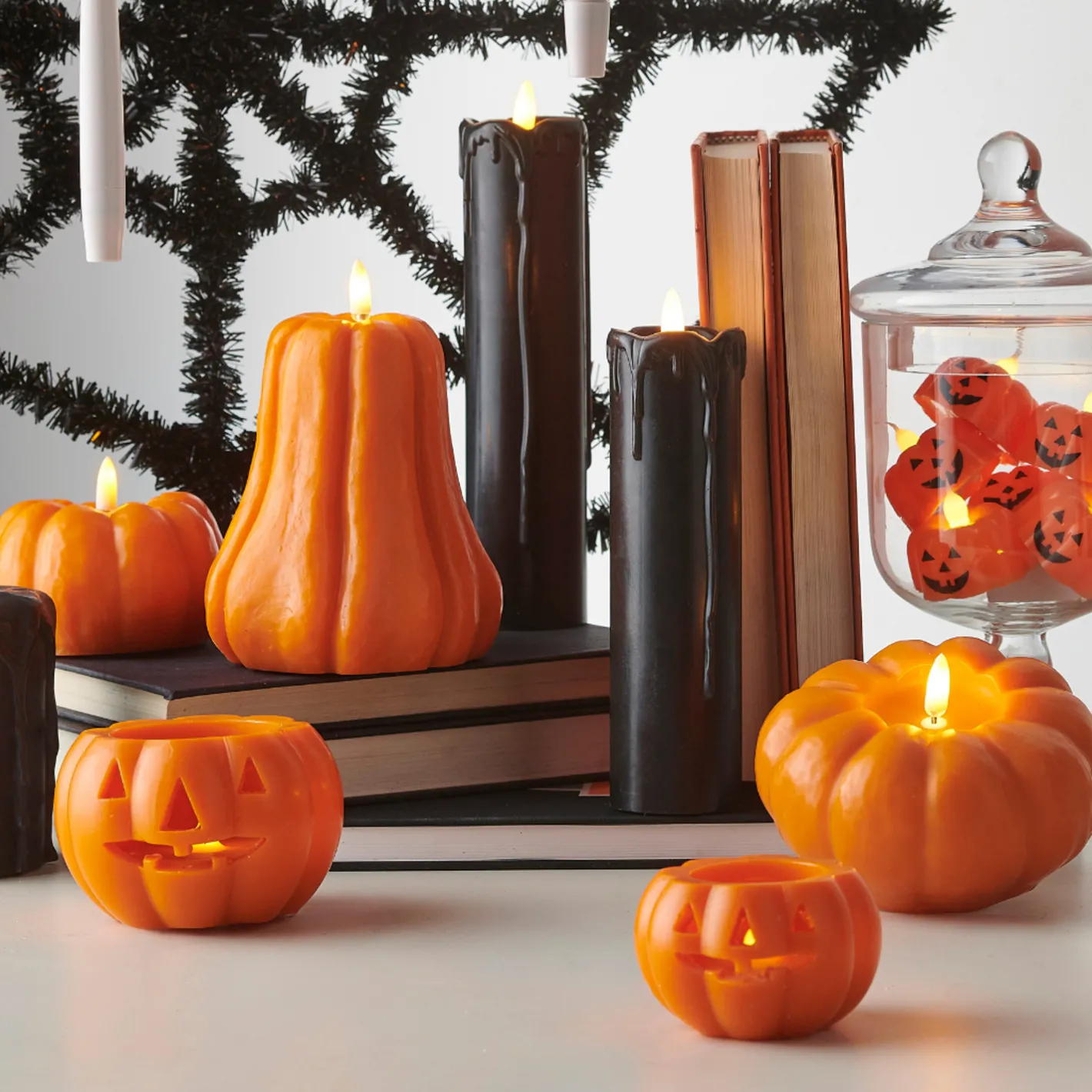 Raz Imports Raz Battery Operated Halloween Pumpkin Candles Discount