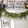 Raz Imports Raz Black and White Wooden Framed Metal Christmas Signs Online