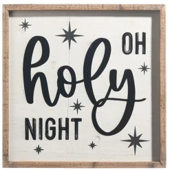 Raz Imports Raz Black and White Wooden Framed Metal Christmas Signs Online