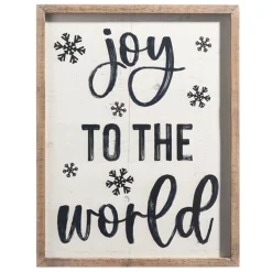 Raz Imports Raz Black and White Wooden Framed Metal Christmas Signs Online