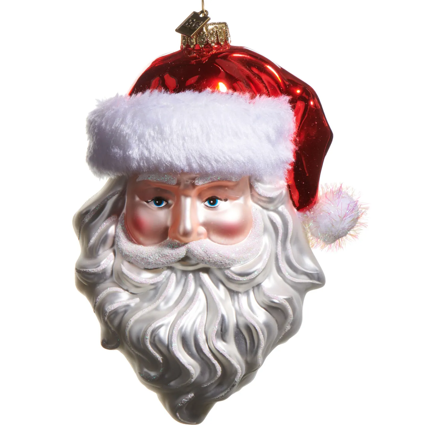 Raz Imports Raz Eric Cortina 7" Father Christmas Glass Christmas Ornament 4553099 Best