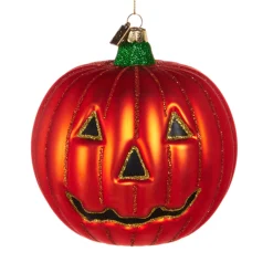 Raz Imports Raz Eric Cortina 5" Large Jolly Pumpkin Glass Halloween Ornament 4553160 Best