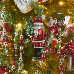 Raz Imports Raz Eric Cortina 7" Nutcracker Glass Christmas Ornament 4553101