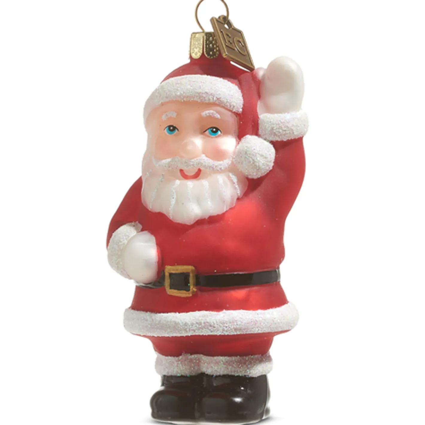 Raz Imports Raz Eric Cortina 3.5" or 8" Waving Santa Blow Mold Glass Christmas Ornament