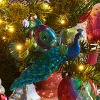 Raz Imports Raz Eric Cortina 7" Peacock Glass Christmas Ornament 4553124 Discount