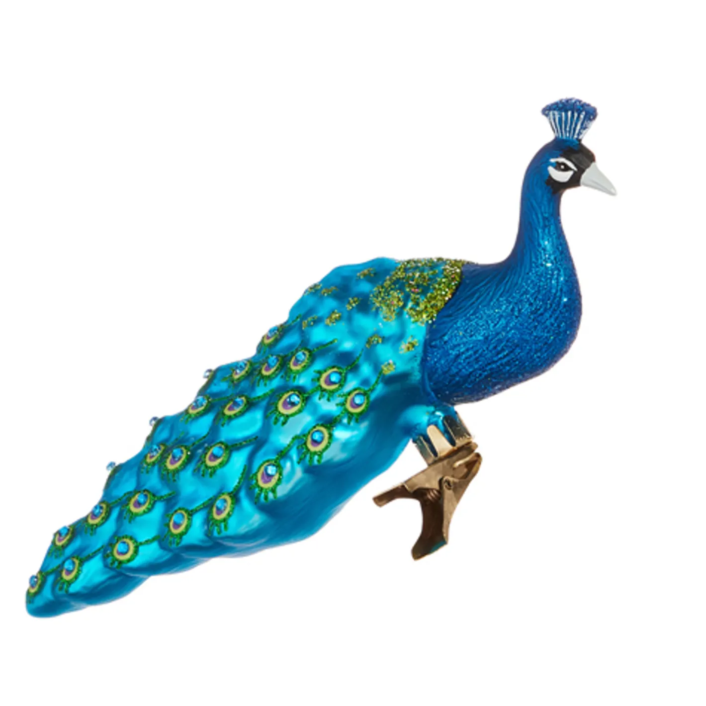 Raz Imports Raz Eric Cortina 7" Peacock Glass Christmas Ornament 4553124 Discount
