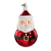 Raz Imports Raz Eric Cortina 5.5" Retro Santa Ball Glass Christmas Ornament 4453132 Online