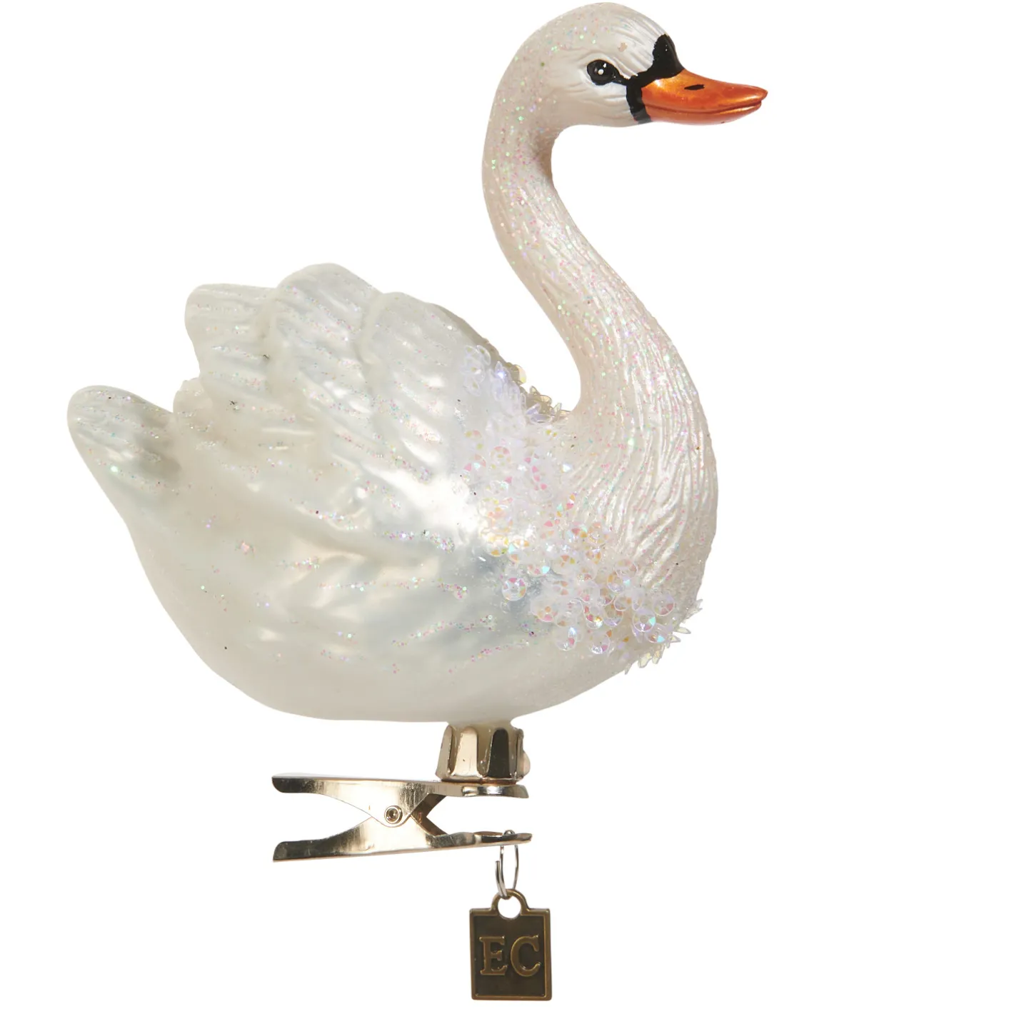 Raz Imports Raz Eric Cortina 4.5" White Swan Clip On Glass Christmas Ornament 4545719 Discount