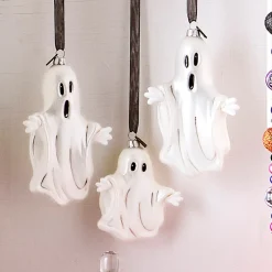 Raz Imports Raz Eric Cortina Big Boo or Lil' Boo Glass Halloween Ornament Outlet