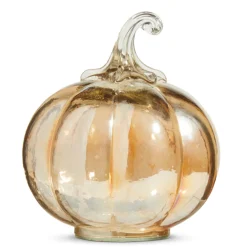 Raz Imports Raz Glass Pumpkins Fall or Halloween Decoration New