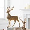 Raz Imports Raz Gold Deer with Christmas Wreath Figure Set of 2 4211148 Hot