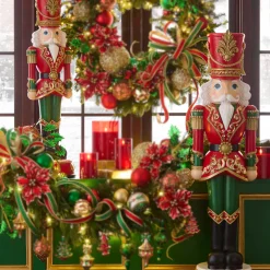 Raz Imports Raz Large 36" or 48" Red and Green Nutcracker Christmas Figure Sale