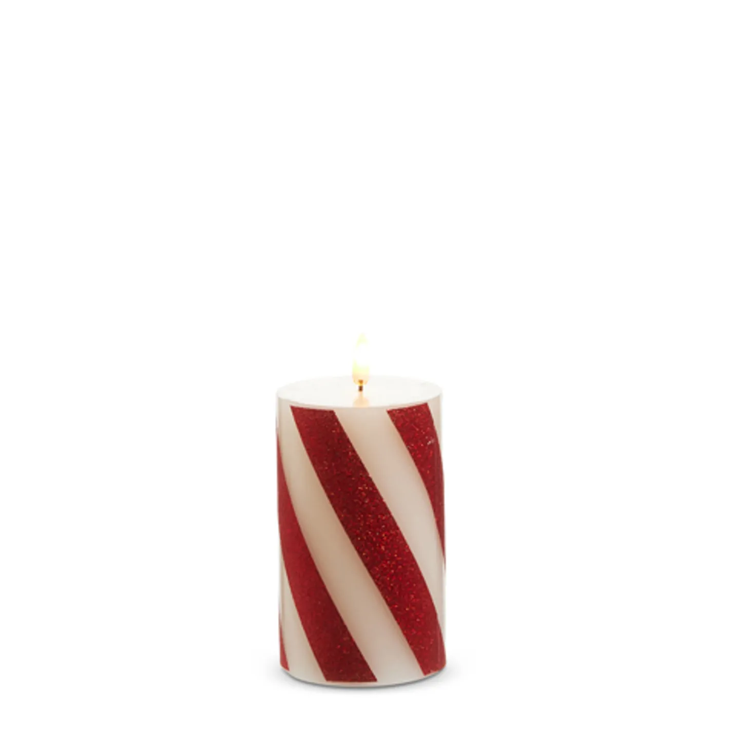 Raz Imports Raz Red and White Striped Flameless Candle Best
