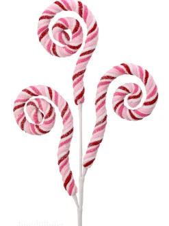 Regency International Regency 28" Chenille Glitter Curly Q Christmas Tree Spray MTX73448 Clearance