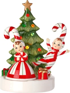 Regency International Regency 6.5" LED Lighted Battery Operated Candy Cane Kids with Tree Christmas Decoration MTX74307 Clearance