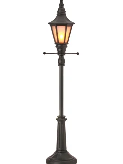Regency International Regency 24" LED Lighted Battery Operated Black Standing Lamp Post MTX74711