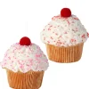Regency International Regency 5" Pink or Red Sprinkles Sweets Cupcake Christmas Ornament MTX73463