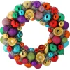 Regency International Regency 19.5" Tinsel Colorful Ball Ornament Christmas Wreath MTX73682 New