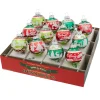 Shiny Brite Holiday Splendor 1.75" Signature Flocked Rounds Glass Christmas Ornaments 4028214 Online