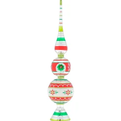 Shiny Brite Holiday Splendor 13" Christmas Finial Stand with Reflector 4027999 Outlet