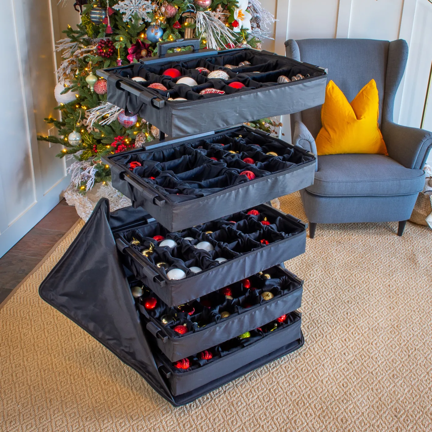 Treekeeper Tree Keeper Telescoping 5 Tray Christmas Ornament Storage 30010 Outlet