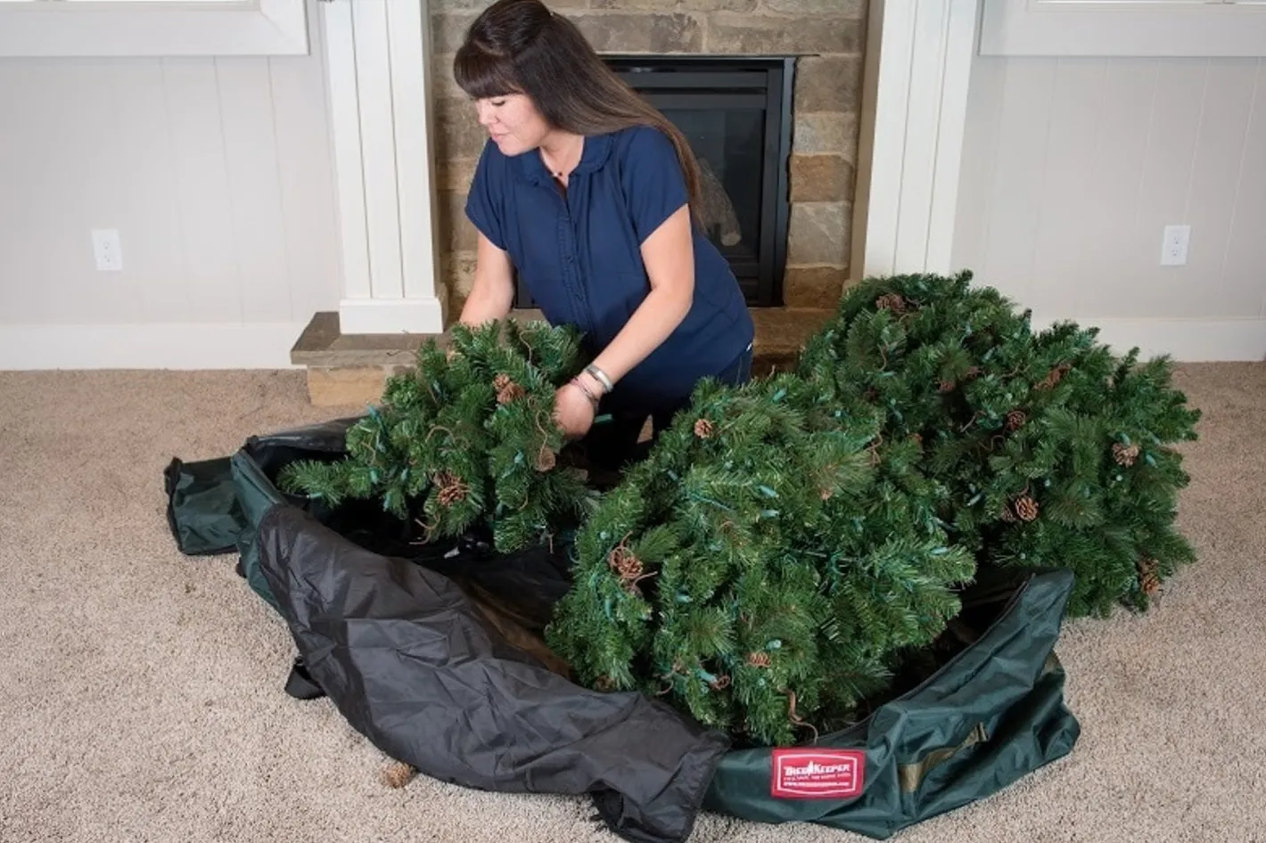 Treekeeper Drop Stand 9' Christmas Tree Storage Duffel TK-10709-RS Outlet