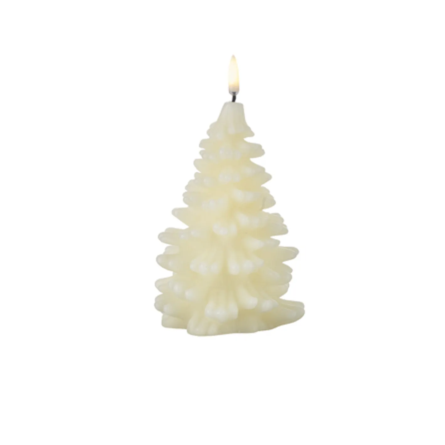 Raz Imports Uyuni 7" or 8" Ivory Christmas Tree Flicker Flame Candle Best