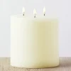 Raz Imports Uyuni 6" X 7" Large Ivory Triflame Candle 4034551 Sale
