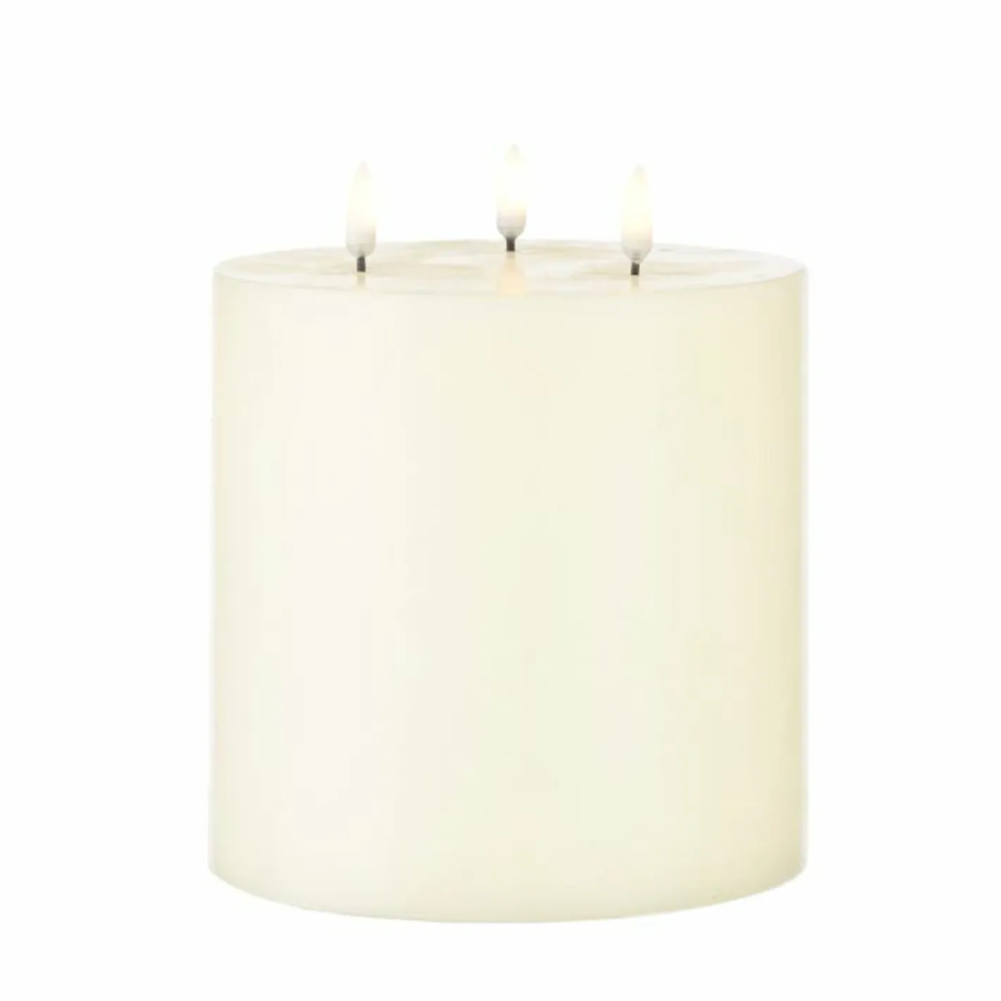 Raz Imports Uyuni 6" X 7" Large Ivory Triflame Candle 4034551 Sale