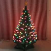 Handmade Ceramics 21.5" Medium 1950's Lighted Green Ceramic Christmas Tree Hot