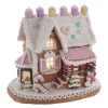 Kurt Adler 9" Battery Operated LED Lighted Claydough Gingerbread Cake Christmas House GBJ0010 Outlet