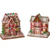 Gerson 9" Battery Operated Lighted Clay Dough Gingerbread Christmas House 2659510 Hot