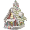 Kurt Adler 12.5" Battery-Operated LED Lighted Pastel Gingerbread Christmas House JEL1104 Outlet