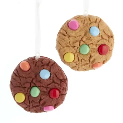 Kurt Adler 3" Rainbow Candy Coated Chocolate Chip Cookie Christmas Ornament D4013 Clearance