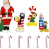 General Foam 60" Santa and Elf 10 Piece Lighted Christmas Blow Mold Set Sale