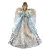 Kurt Adler 16" Silver and Blue Angel Lighted Christmas Tree Topper UL2222 Sale