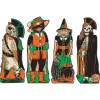 Beistle 17" Vintage Halloween Paper Cutout Decorations Fancy Dress Set of 4 01181 New