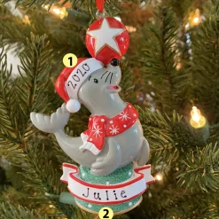 Polar X Baby Sea Lion Personalized Christmas Ornament OR1851S Discount