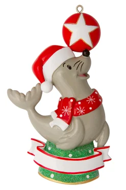 Polar X Baby Sea Lion Personalized Christmas Ornament OR1851S Discount