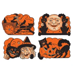 Beistle Vintage 9" Halloween Cutout Decorations 01182 Hot