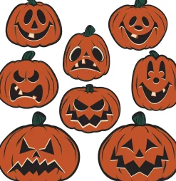 Beistle Vintage 6.5"-9.5" Halloween Pumpkin Cutout Decorations 00441 Hot